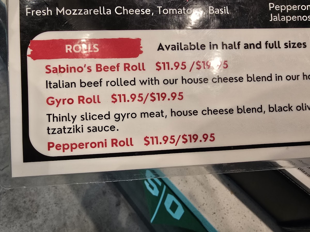 Menu Sabino's Pizza Pub-4