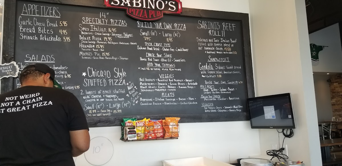 Menu Sabino's Pizza Pub-8